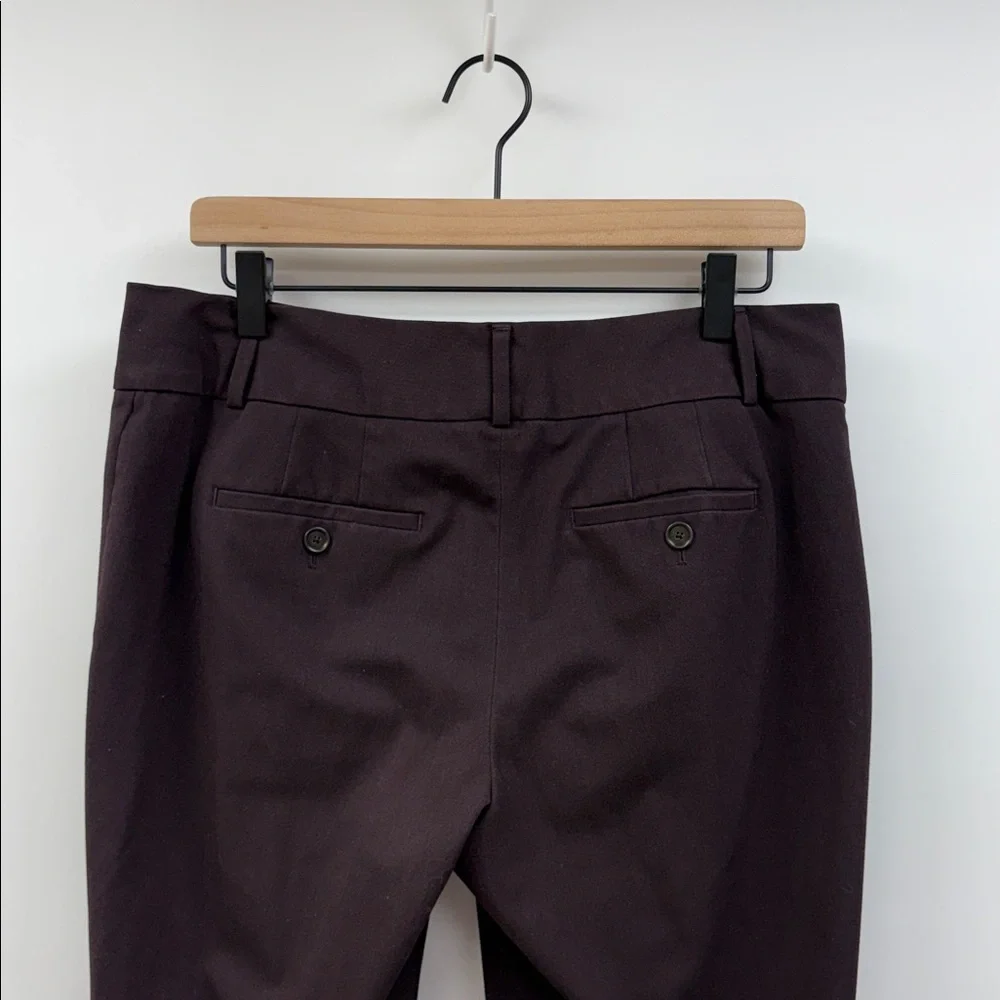 Ann Taylor LOFT Julie Mid-Rise Bootcut Trouser Pant Career Stretch Plum 6 - Picture 6 of 8